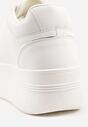 Sneakers Alb cu argintiu