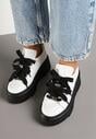 Sneakers Alb cu negru