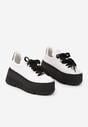 Sneakers Alb cu negru