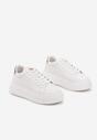 Sneakers Alb cu auriu