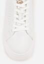 Sneakers Alb cu auriu