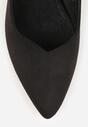 Czarne Sandały Vices na Obcasie Bez Pięty ze Skórzaną Wkładką Ciariliana