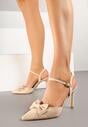 Pantofi stiletto Bej