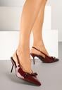 Pantofi stiletto Bordo