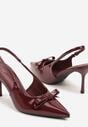 Pantofi stiletto Bordo