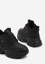 Czarne Botki w Stylu Sneakersów Chunky na Grubej Podeszwie Leandre