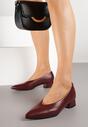 Pantofi cu toc Bordo