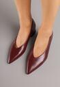 Pantofi cu toc Bordo