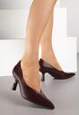 Pantofi cu toc Bordo