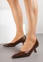 Pantofi cu toc Maro deschis