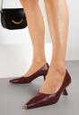 Pantofi cu toc Bordo