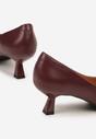 Pantofi cu toc Bordo