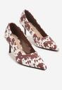 Pantofi cu toc Negru cu alb