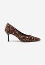 Pantofi cu toc Imprimeu leopard