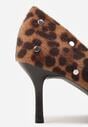 Pantofi cu toc Imprimeu leopard