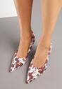 Pantofi cu toc Negru cu alb