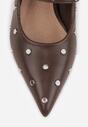 Pantofi cu toc Maro