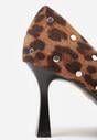 Pantofi cu toc Imprimeu leopard