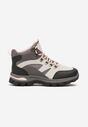 Szare Buty Trekkingowe Trapery Vices Ozdobione Przeszyciami Narrive