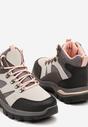 Szare Buty Trekkingowe Trapery Vices Ozdobione Przeszyciami Narrive