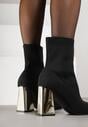 Botine Negru cu argintiu
