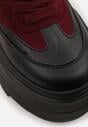 Sneakers Negru cu bordo