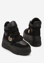 Czarne Botki Vices w Stylu Sneakersów na Platformie Afirriva