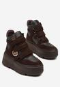Brązowe Botki Vices w Stylu Sneakersów na Platformie Afirriva
