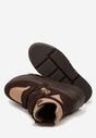 Beżowo-Brązowe Botki Vices w Stylu Sneakersów na Platformie Afirriva