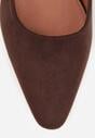 Pantofi cu toc Maro