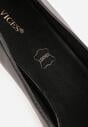 Czarne Czółenka Vices na Kaczuszce z Wkładką ze Skóry Naturalnej Amorrise