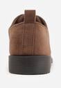 Brązowe Lakierowane Półbuty Oksfordki Yotella
