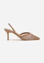 Pantofi stiletto Bej închis