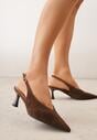 Pantofi cu toc Maro