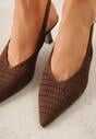 Pantofi cu toc Maro
