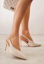 Pantofi stiletto Bej