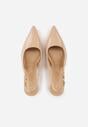 Pantofi stiletto Bej închis