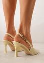 Pantofi stiletto Galbeni