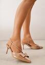 Pantofi stiletto Bej închis