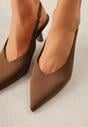 Pantofi cu toc Maro