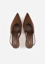 Pantofi cu toc Maro