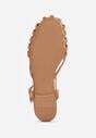 Brązowe Sandały VICES z Geometrycznymi Paskami Abadia