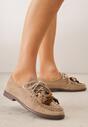 Mocasini Bej închis