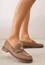 Mocasini Bej închis