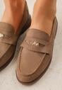 Mocasini Bej închis
