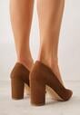 Pantofi cu toc Maro