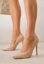 Pantofi stiletto Bej închis
