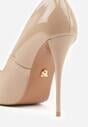 Pantofi stiletto Bej închis