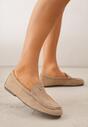 Mocasini Bej închis