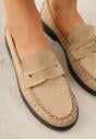 Mocasini Bej închis